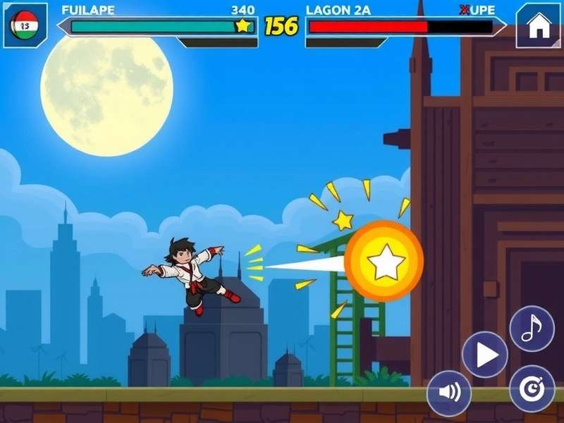 Ninja Kick Dynamo Game Screenshot